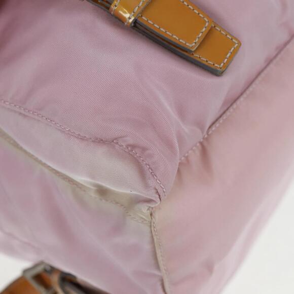 PRADA Backpack Nylon Pink Silver Auth 161509 main image 8